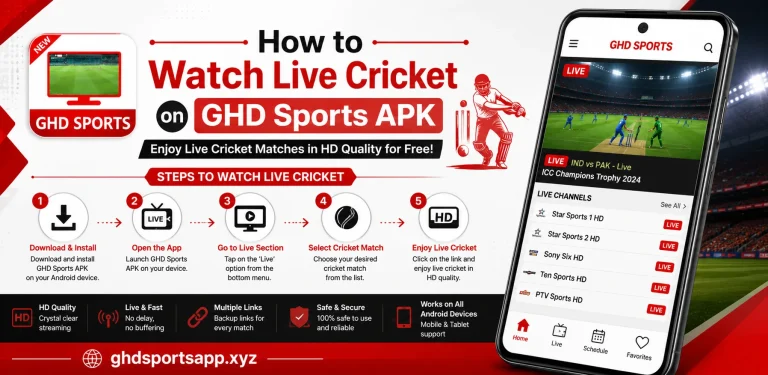 How to Watch Live Cricket on GHD Sports APK